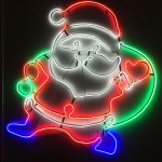 Santa Neon LED 79CM. Christmas Motif